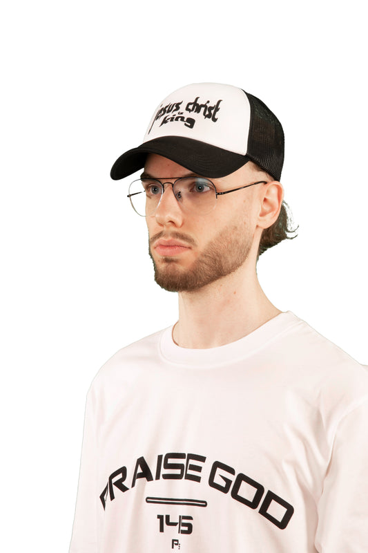 Jesus Christ is king Trucker Cap